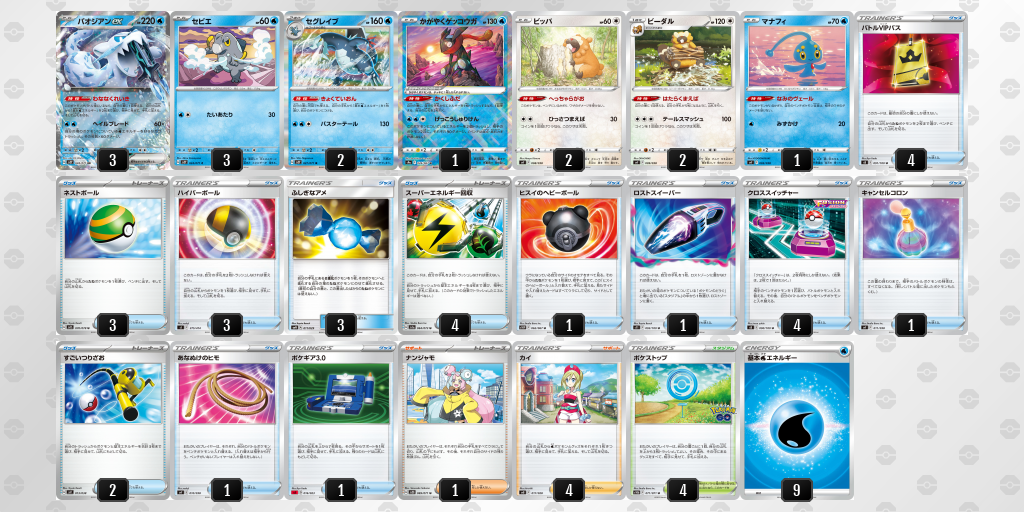 パオジアンexシティリーグ優勝レシピ20231019_3