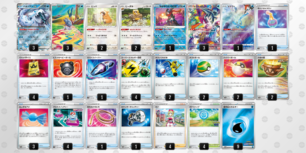 パオジアンexシティリーグTOP4レシピ20231029_3