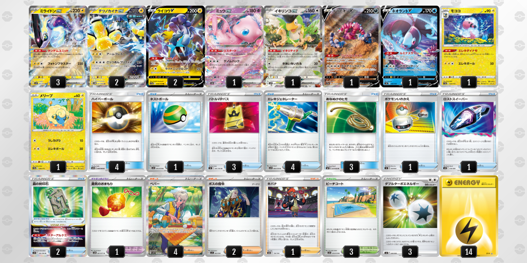 ミライドンexシティリーグ準優勝レシピ20231029_1