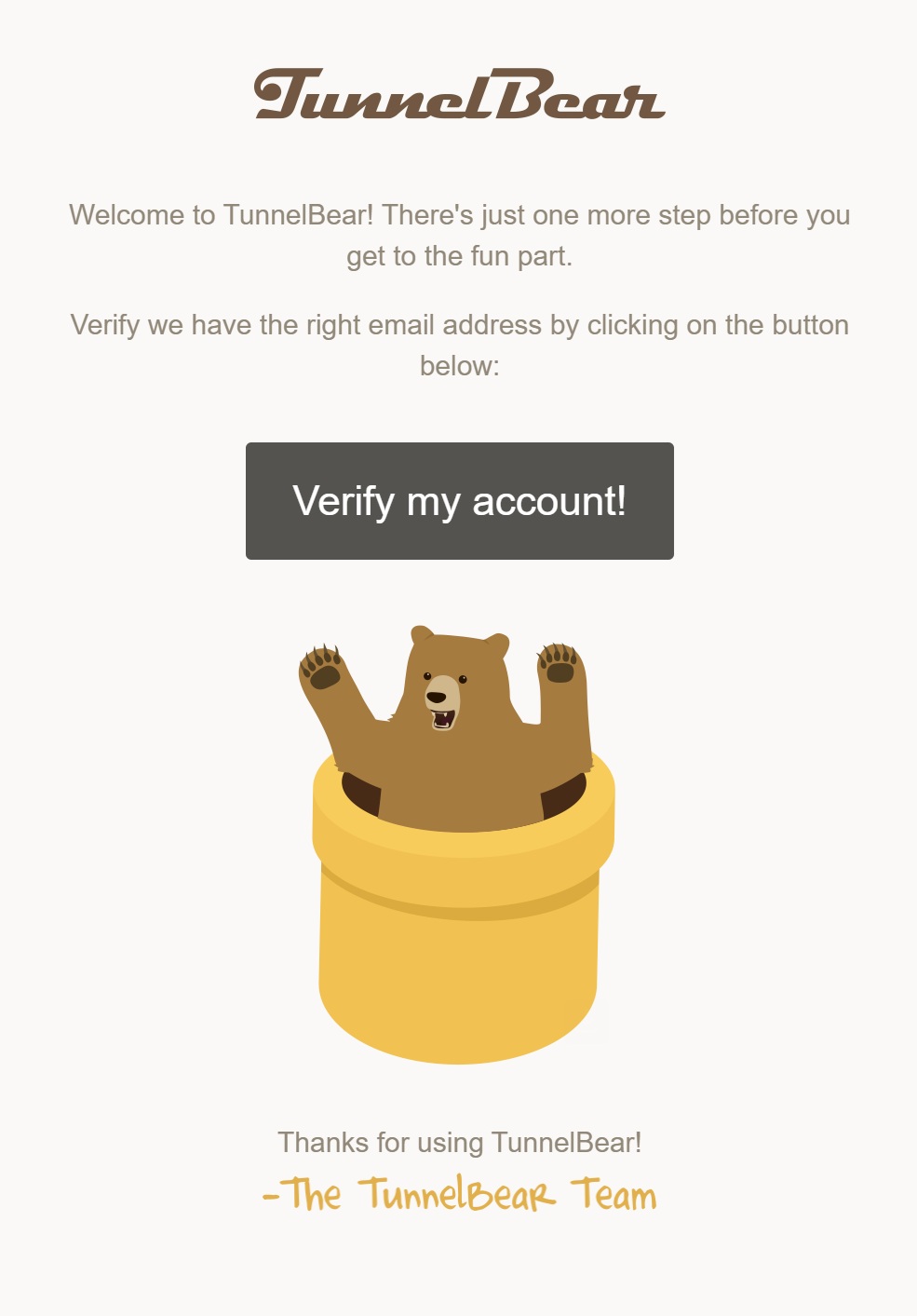 TunnelBearメール